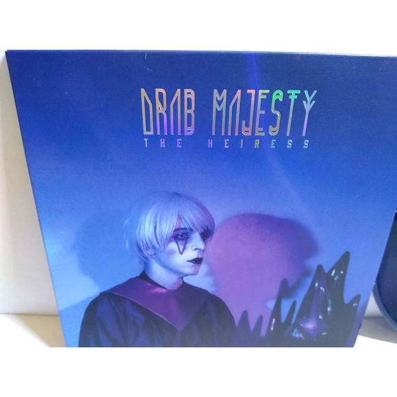 Drab Majesty The Heiress 7" Vinyl Record Post-Punk Limited Edition Purple Blue - Picture 3 of 9